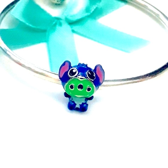 S925 Toy Story ALIEN in STITCH hoodie costume charm Pandora compatible - Picture 2 of 6